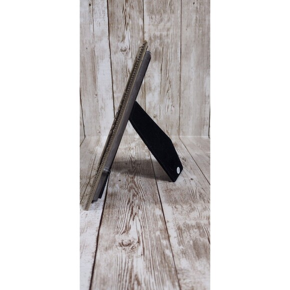 Picture Frame Butterfly Rhinestones Enamel Silver Tone 4x6 Photo Excellent - Picture 3 of 9